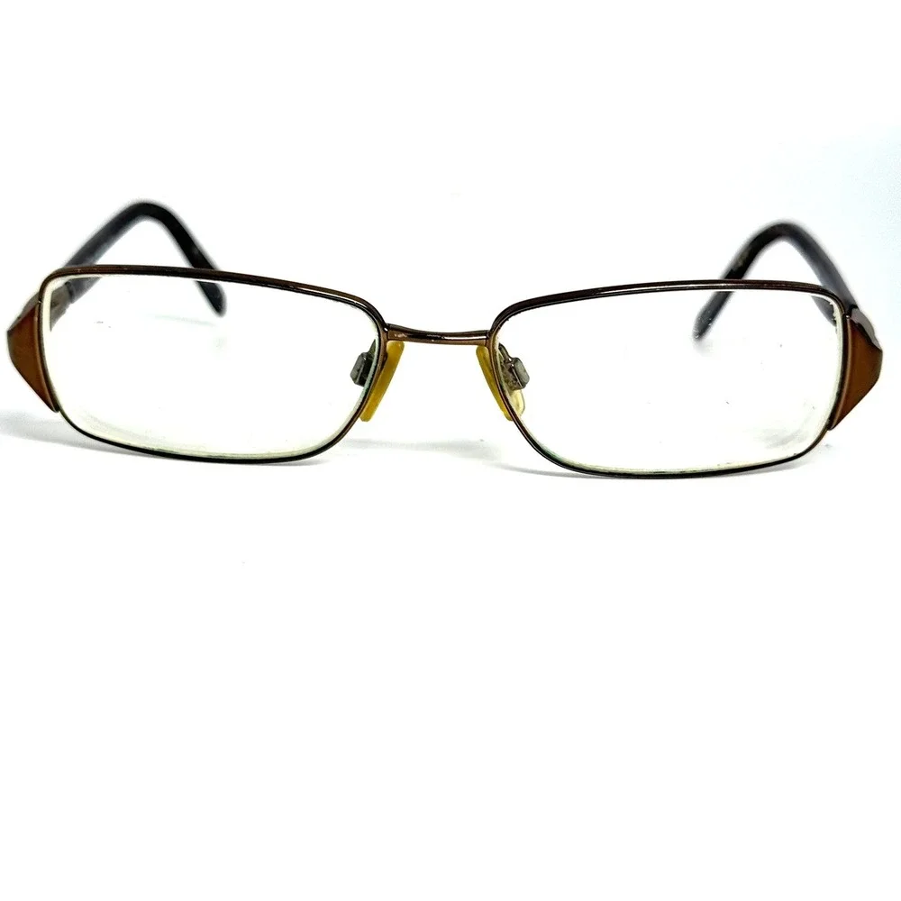 Donna Karan DK3534-B Brown Bronze Rectangular Eyeglasses Frames 52-16-130